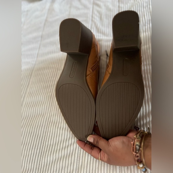 Frye and Co. Palma Stacked Heel Boots Booties Caramel Tan Western Women’s 11 - Picture 9 of 11